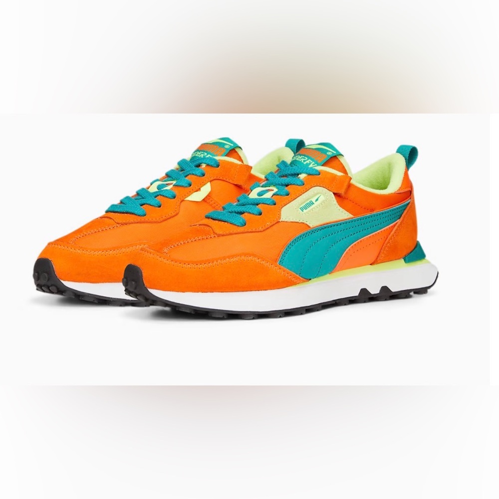 Puma Rider FV Vintage Women Sneakers - Orange and Teal